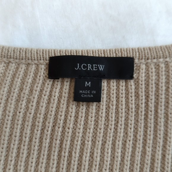 J.Crew Ribbed V-Neck Beach Sweater - Picture 2 of 3